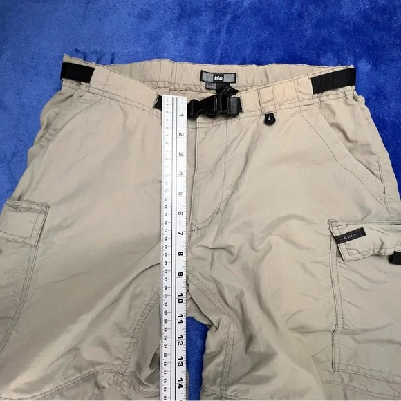 Vintage REI Sahara Convertible Pants Womens 8 Beige Canvas Cargo Hiking - Picture 5 of 12